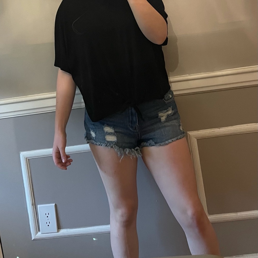 Pacsun high rise festival denim shorts